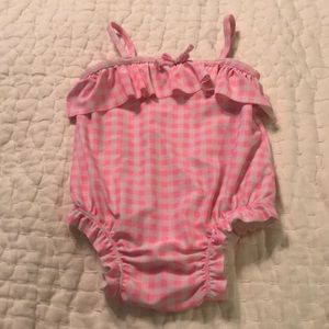 Baby GAP Girl’s Pink Gingham Swimsuit 12-18 Months
